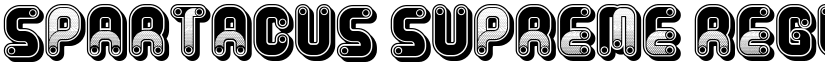 Spartacus Supreme Regular font