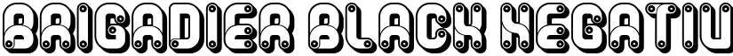 Brigadier Black Negative Regular font