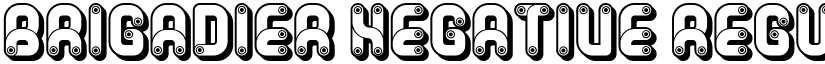 Brigadier Negative Regular font