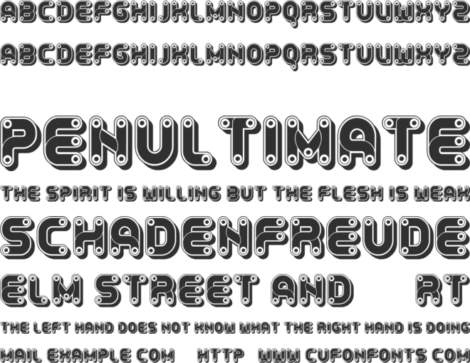 Ambis font preview