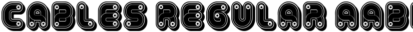Cables Regular font