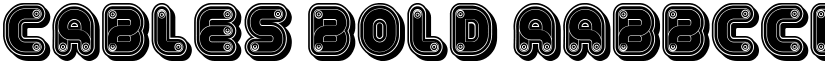 Cables Bold font