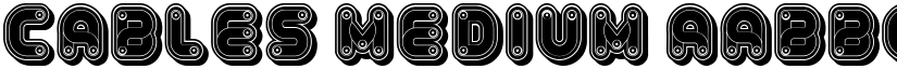 Cables Medium font