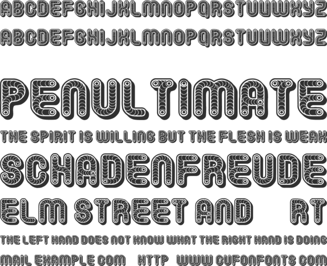 Schnecke font preview