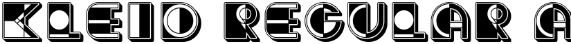 Kleid Regular font