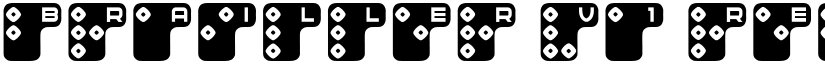 Brailler V1 Regular font