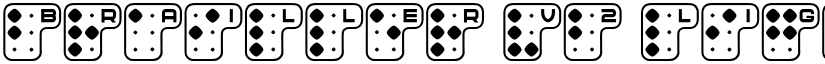 Brailler V2 Light Regular font