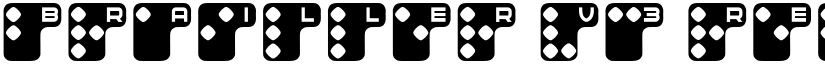 Brailler V3 Regular font