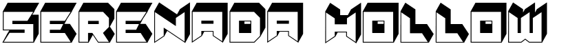 Serenada Hollow Regular font