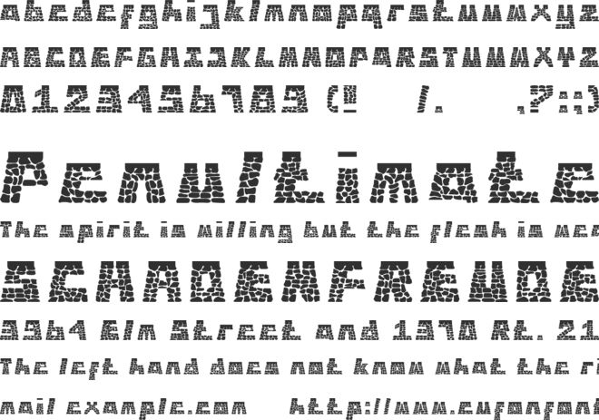 Hombo font preview
