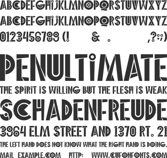 Echo Ethnic font preview