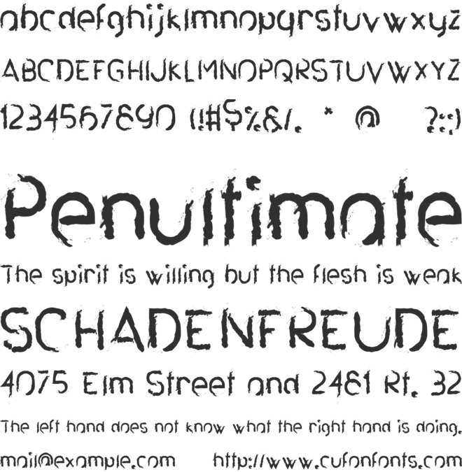 Agave-Brush font preview
