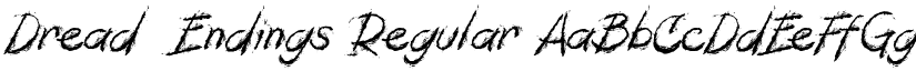 Dread  Endings Regular font