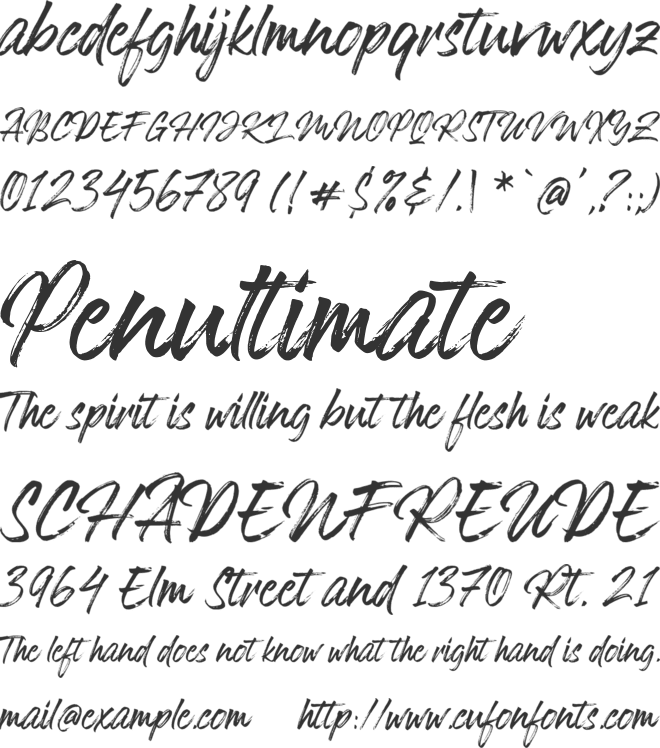 Hokagata font preview