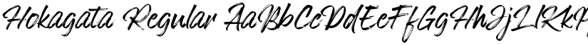 Hokagata Regular font