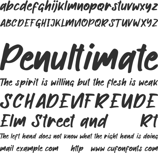 Buckles font preview