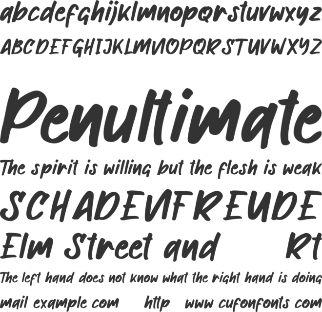 Buckles font preview