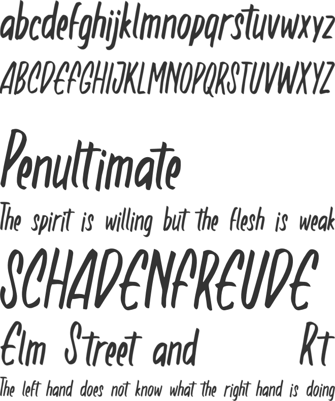 Nagista FREE font preview