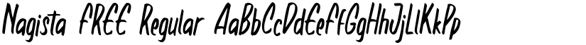 Nagista FREE Regular font