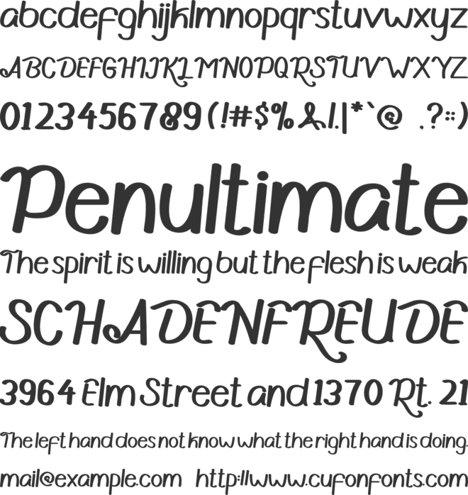 Kayalla font preview