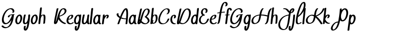 Goyoh Regular font