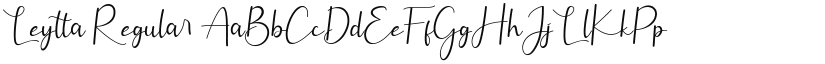 Leytta Regular font
