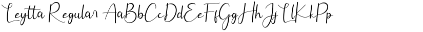 Leytta Regular font