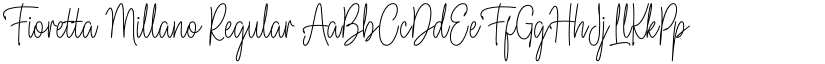 Fioretta Millano Regular font