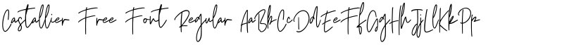 Castallier Free Font Regular font