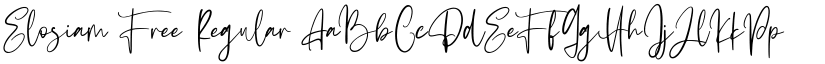 Elosiam Free Regular font
