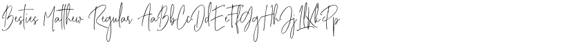 Besties Matthew Regular font