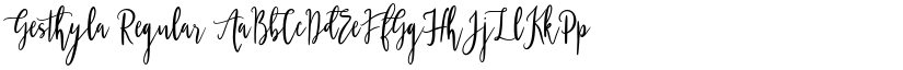 Gesthyla Regular font