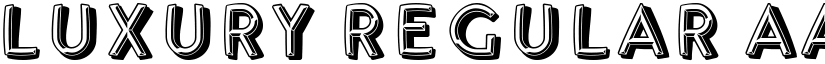Luxury Regular font