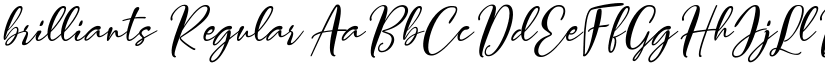 brilliants Regular font