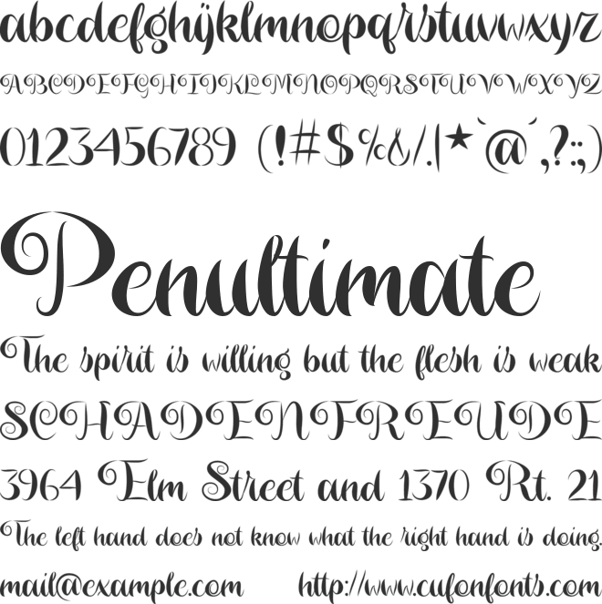 Magier Schrift Solid font preview