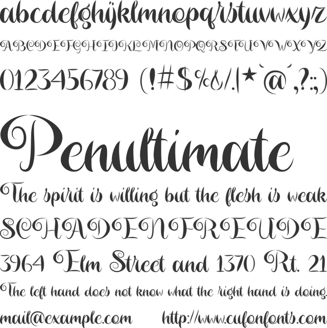 Magier Schrift Solid font preview