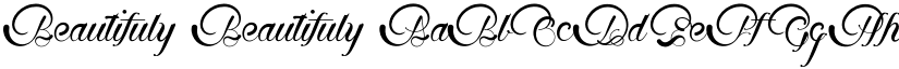 Beautifuly Beautifuly font