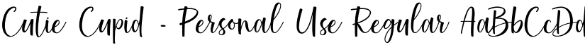Cutie Cupid - Personal Use Regular font