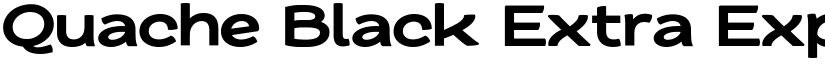 Quache Black Extra Expanded font