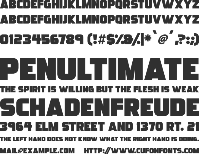 Ultraquick font preview