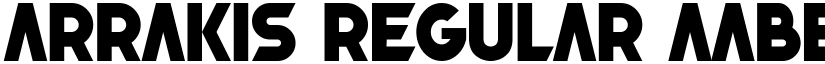 Arrakis Regular font