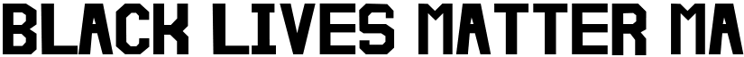 Black Lives Matter Martinez font