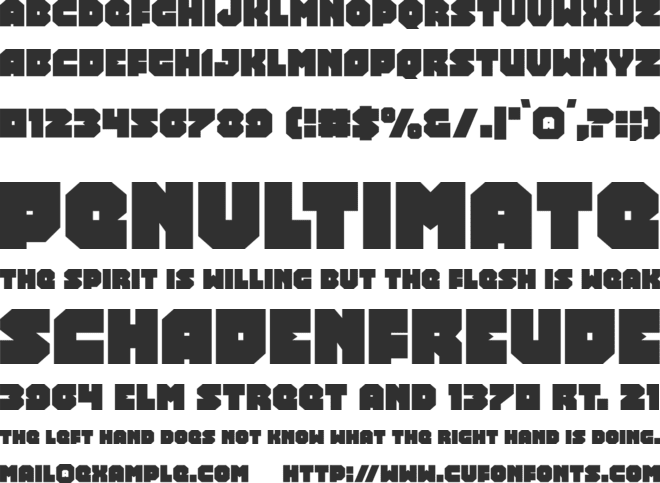 Turtle Mode font preview