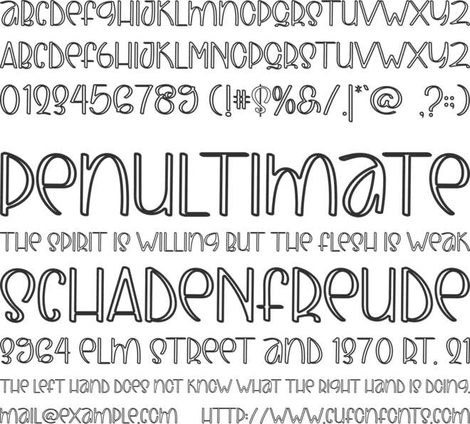 FLAYING HORSE font preview