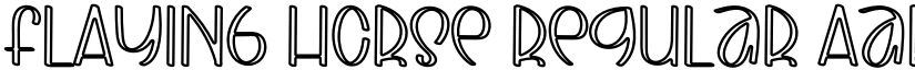 FLAYING HORSE Regular font