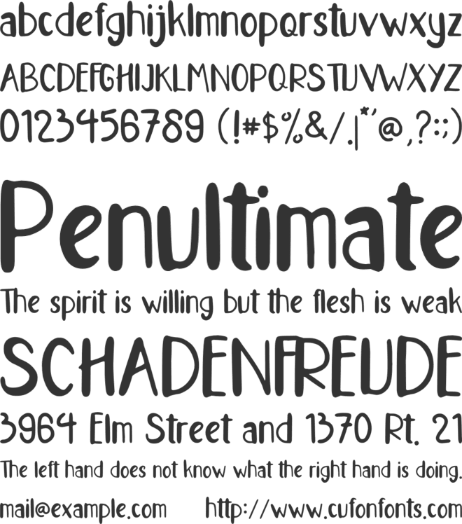 Nanci Pinio font preview