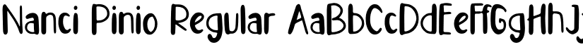 Nanci Pinio Regular font