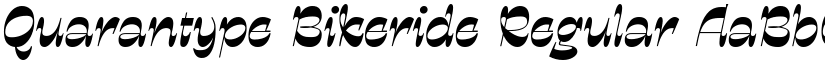 Quarantype Bikeride Regular font