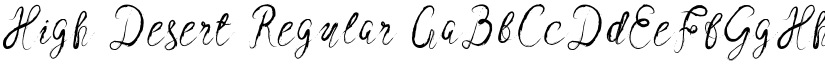 High Desert font download