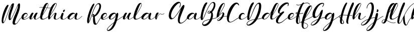 Meuthia Regular font